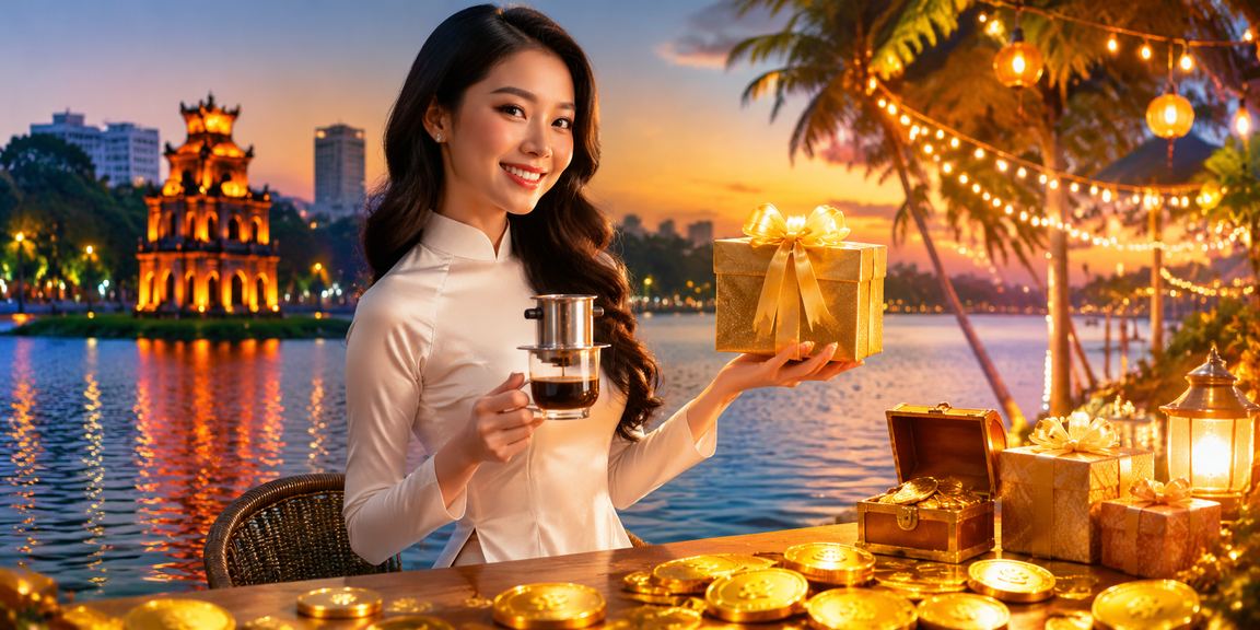 Người dùng xem lại điều khoản sử dụng tại quán cà phê Hà Nội