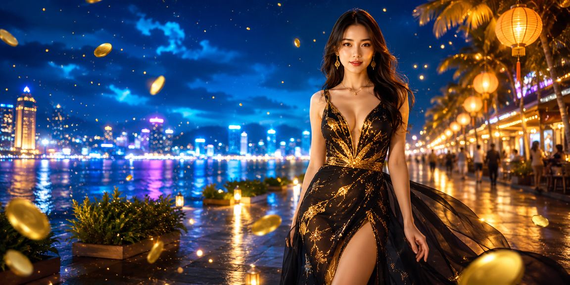 Không khí sòng bài và cá cược sôi động về đêm tại khu chợ đêm Mũi Né